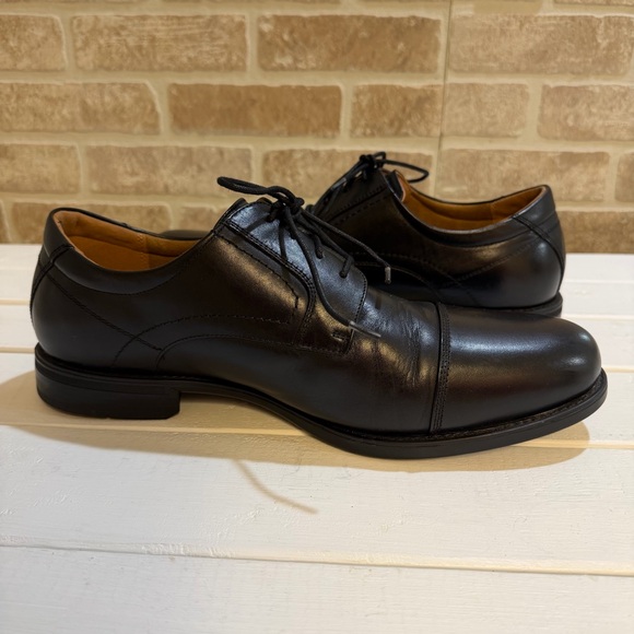 Florsheim Men’s Midtown Cap Toe Black Oxford Ortholite Insole Size 11 (5E) - Picture 7 of 10